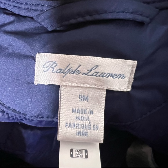 Ralph Lauren Quilted Barn Jacket Size 9 Months - Picture 4 of 6